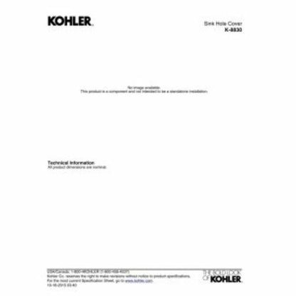 Kohler 8830-VS Sink hole cover - Vibrant Stainless Steel