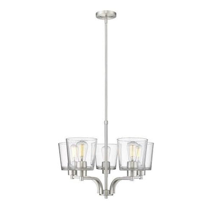 Millennium Lighting Evalon - 5 Light Chandelier-18 In x 24 In-BN Finish