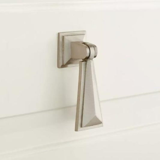 Signature Hardware MNG303DROP Bresnick 2-5/8" Pendant Cabinet Knob-Satin Nickel