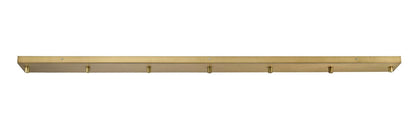 Z-Lite CP5407L-MB Accessory 7 Light Rect Ceiling Plate Matte Black
