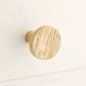 Signature HW-1-3/8" Tree Bark Pattern Brass Round Cabinet Knob-Satin Brass