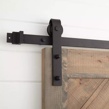 Signature Hardware - 78" Hal Barn Door Hardware Kit - Black