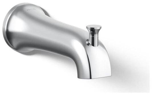 Kohler K-28563 Tempered 6-3/8" Integrated Diverter Tub Spout - Polished Chrome