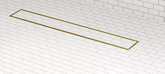 Signature Hardware 28" Cohen Linear Tile-in Shower Drain - Brushed Gold