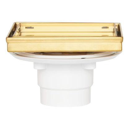 Signature Hardware SH439021 Cohen 4" Square Tile-In Shower Drain - Matte Black