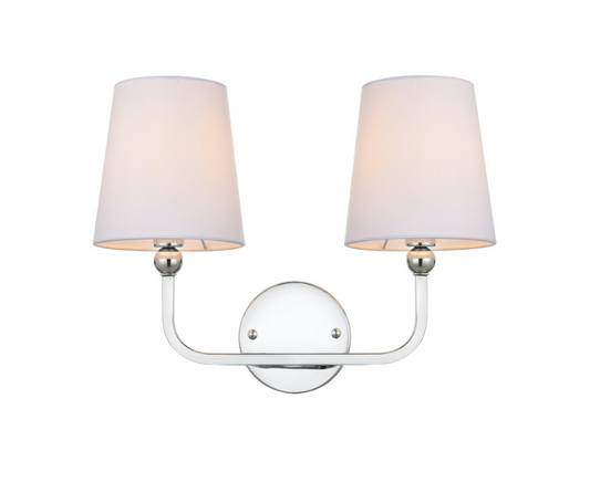 Elegant Lighting LD7322W16CH - Colson Bath Vanity 2-Light - Chrome