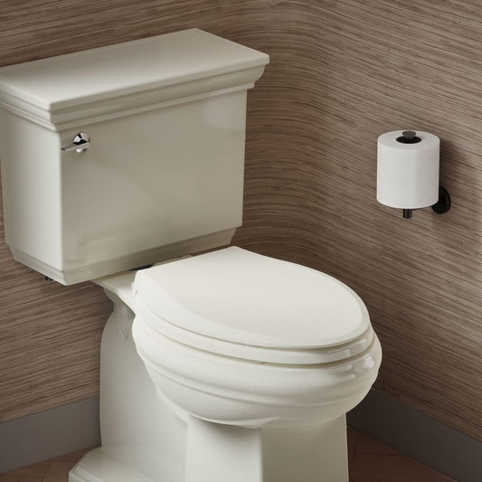 KOHLER 4636-RL-96 Elongated Toilet Seat Slow Close Soft Close Biscuit