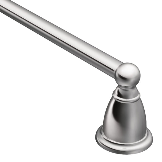 Moen YB2218CH Brantford Collection 18-Inch Single Towel Bar, Chrome