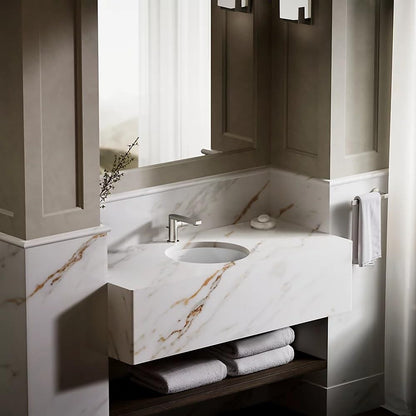 Kohler K-2883-96 1-Bowl Round Undermount Bath Sink Biscuit