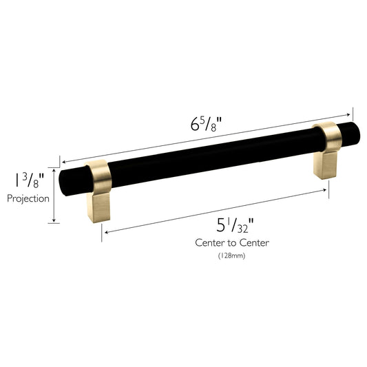 Design House Emery Cabinet Pulls, 5-Pack, 5-1/16-inch (128 mm) Center to Center
