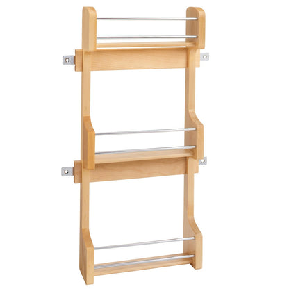 Rev-A-Shelf 15" 4SR-15 - 3 Tiered Pull Out Shelf Pantry Organizer Maple Wood