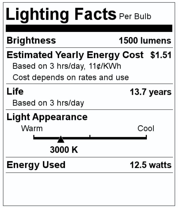SATCO S12430 LED Light Bulb - Natural White - Clear - Dimmable - Pack of 3