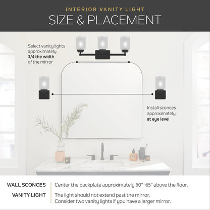 Kichler Avery 33.25" Vanity Bath Light in Brushed Nickel, 45974NI