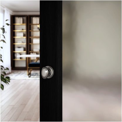 Baldwin 5025056IDM Non-Turning One-Sided Dummy Door Knob Round Rose Satin Nickel