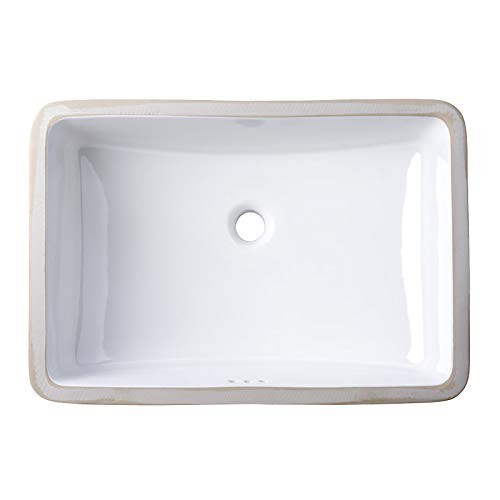 Miseno MNO2114AB Myers 22"x16" Undermount Bathroom Sink w/Overflow-Bright White