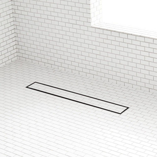 Signature Hardware 443314 Cohen 24" Tile Insert Linear Shower Drain  Matte Black
