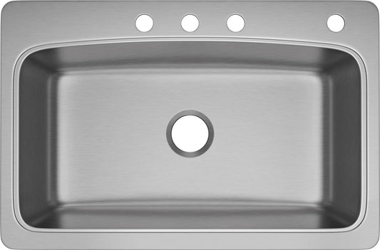 PROFLO PFSR1B332284 Bealeton 32-15/16" DropIn Kitchen Sink-Stainless Steel