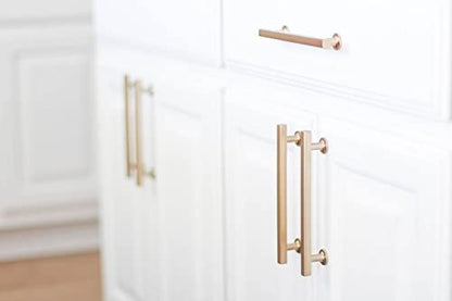 Emtek 86676US4 Emtek 86676 Freestone 5" C2C Bar Cabinet Pull Satin Brass