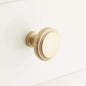 Signature Hardware SH551082SB Ardell Brass Round Cabinet Knob-Satin Brass