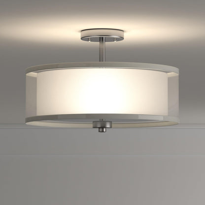 Minka Lavery 4107-84 Parsons Studio Semi-Flush, 3-Light, Brushed Nickel