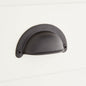 Signature Hardware BNCP-MBLK Ansel 2-3/4" C2C Cup Cabinet Pull - Matte Black