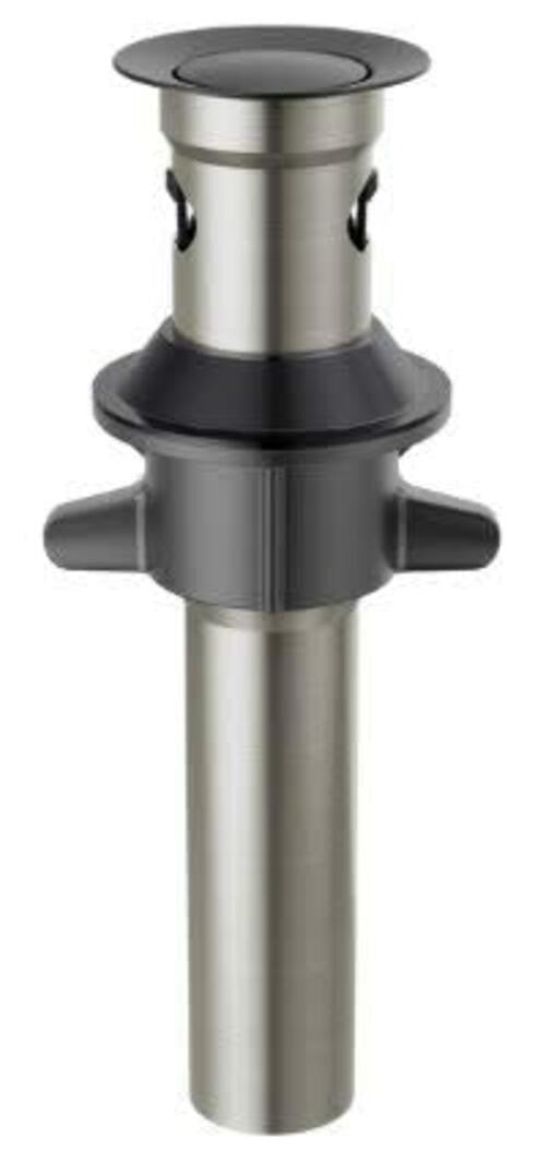 Delta DRP101630BL Push Pop Up Drain with Overflow & Metal Tail Piece Matte Black
