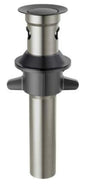 Delta DRP101630BL Push Pop Up Drain with Overflow & Metal Tail Piece Matte Black