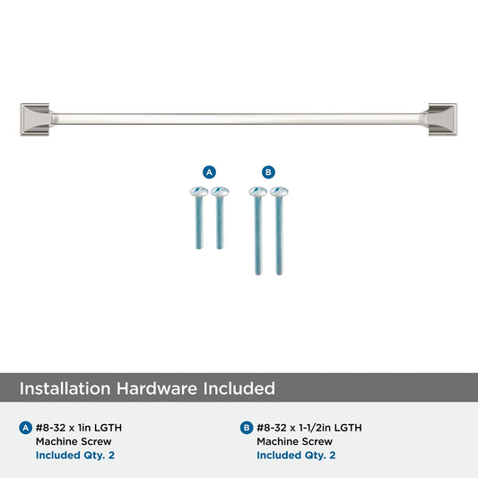 Amerock Exceed 12-5/8 inch Center-to-Center Satin Nickel Cabinet Pull BP36925G10