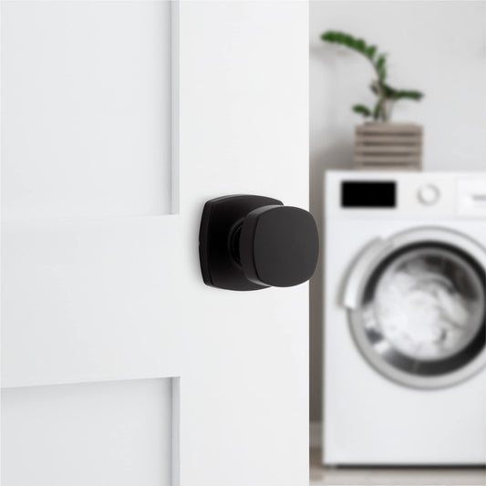 Kwikset 720AYKMDT-514 Arroyo Interior Passage Door Knob Non-Locking Matte Black