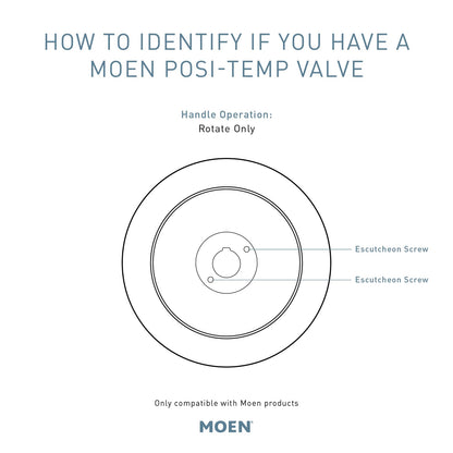 Moen T2471 Genta LX Posi-Temp Pressure-BalancingModernTrimValve Required, Chrome