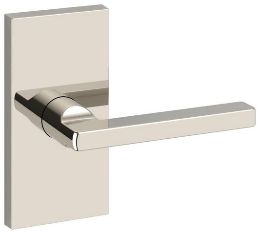 Baldwin FD.SQU.R.CFR.055 Square Two-Sided Dummy Door Lever Set Polished Nickel