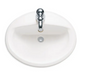American Standard Aqualyn 20-3/8" Drop In Porcelain Bathroom Sink - White