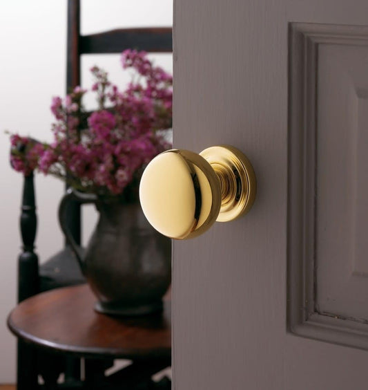 Baldwin Hardware 5000.031.IMR Classic Knob Indoor Door Handle-Polished Brass