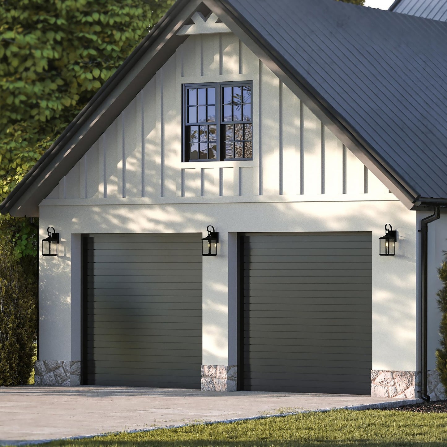 Gibbes Street Collection 2-Light Clear Beveled Glass New Traditional Outdoor