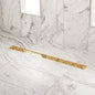 SH 443343 Effendi 36" Linear Shower Drain with Flange - Polished Brass