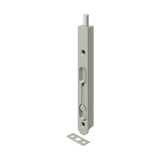 Deltana 7FBZ15 7" Flush Bolt; Zinc; Satin Nickel Finish