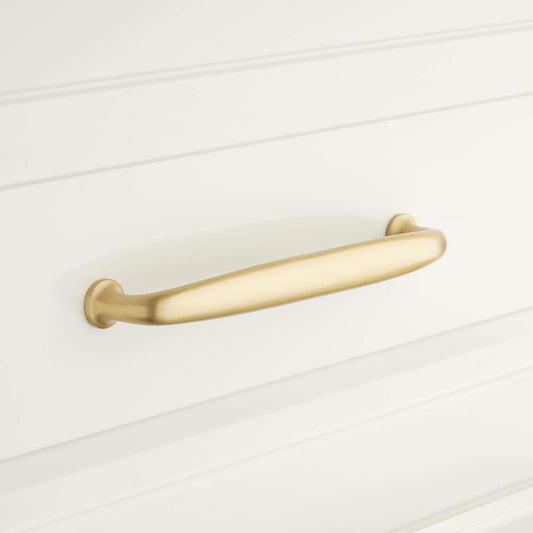 Signature Hardware EH1089.6.SBS Dinan 6" C2C Handle Cabinet Pull-Satin Brass