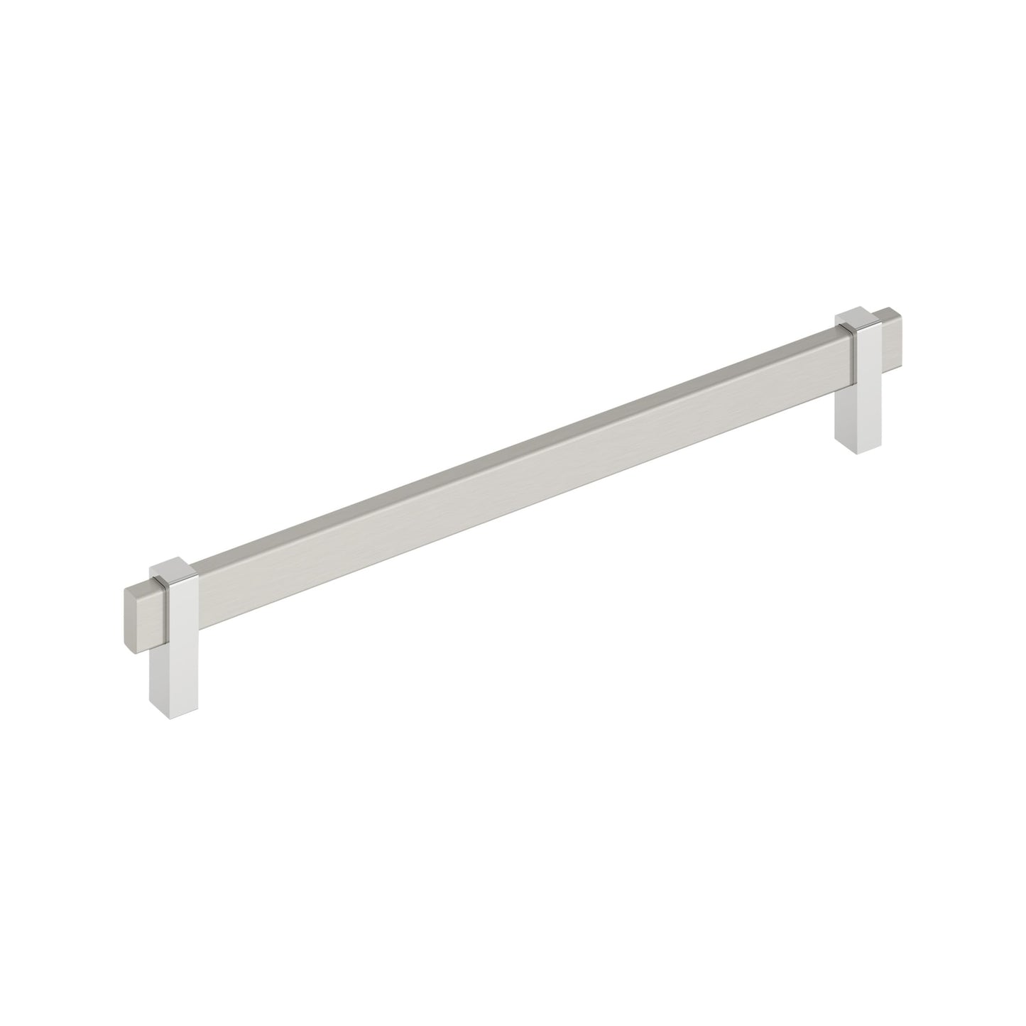 Amerock Mulino 10-1/16" C2C Satin Nickel/Polished Chr Cabinet Pull BP36726G1026
