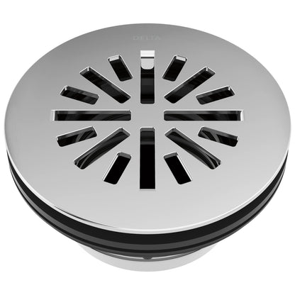 Delta Faucet 4 Inch Round Shower Floor Drain Chrome, Shower Drain Kit, Round