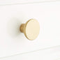 Signature Hardware EH1142 Gordes 1-1/4" Diameter Round Cabinet Knob-Satin Brass