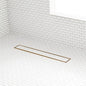 SH 443331 Cohen 60" Tile Insert Linear Shower Drain with Flange - Polished Brass