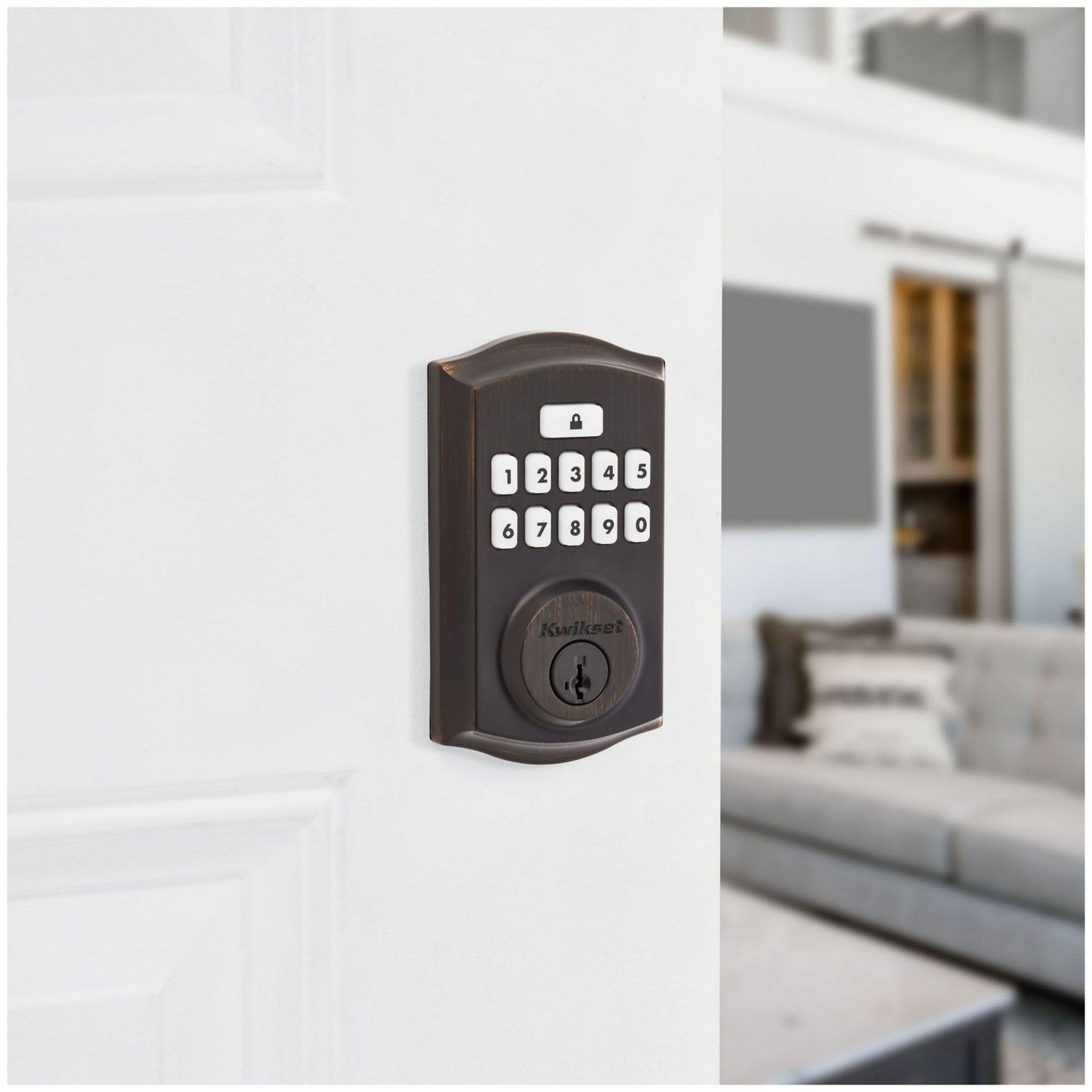 Kwikset 9260TRL-11PS Traditional Keypad Electronic Deadbolt Venetian Bronze