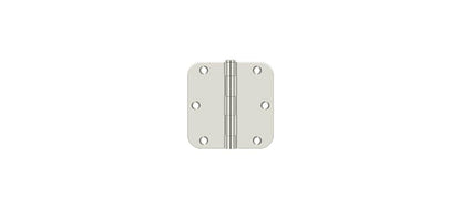 Deltana S35R514 3-1/2" x 3-1/2" x 5/8" Radius Hinge;Residential ; Bright Nickel