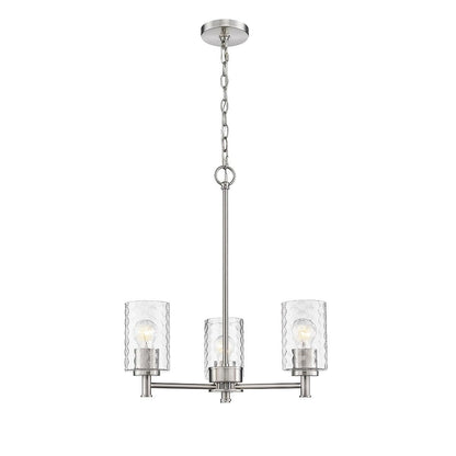 Millennium Lighting 9213 Ashli 3 Light 20" Wide Chandelier - Brushed Nickel