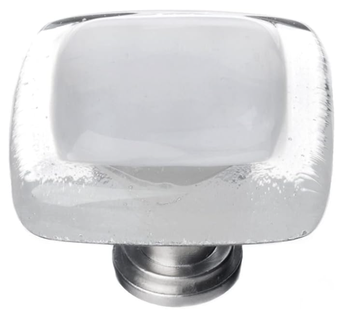 Sietto K-710 Reflective 1-1/4 Inch Square Cabinet Knob