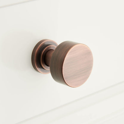 Signature Hardware SH553066ACP Colmar 1-1/4" Round Cabinet Knob Antique Copper