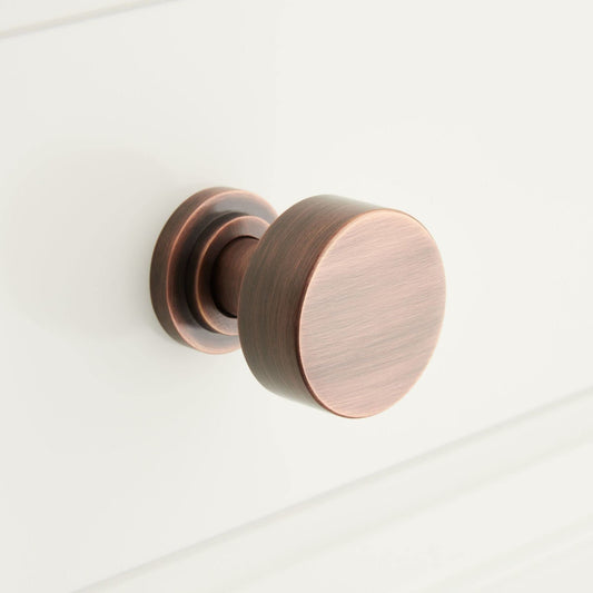 Signature Hardware SH553066ACP Colmar 1-1/4" Round Cabinet Knob Antique Copper