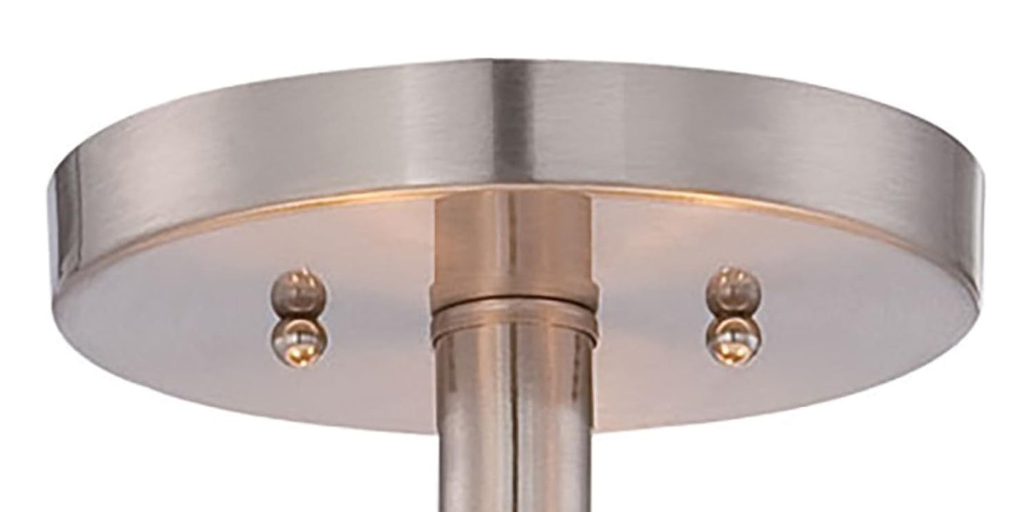 Minka Lavery 4107-84 Parsons Studio Semi-Flush, 3-Light, Brushed Nickel