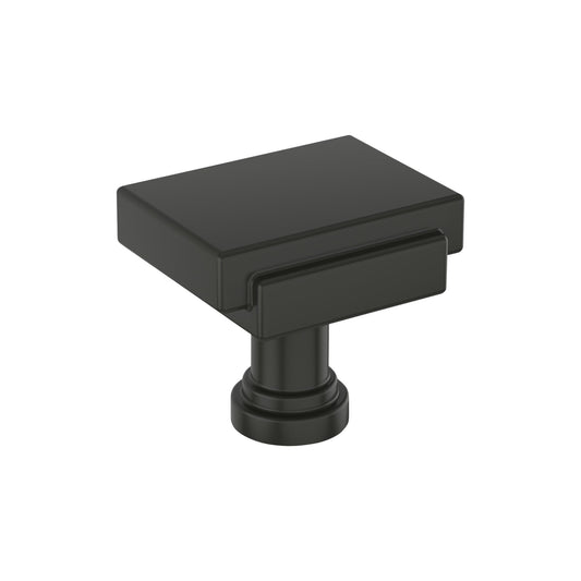 Amerock BP36948MB Gilderoy 1-1/16" Rectangular Cabinet Knob - Matte Black