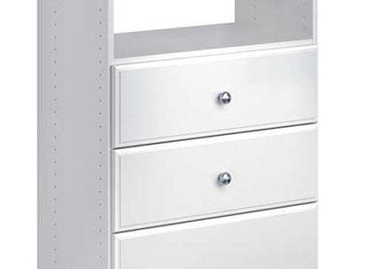 Easy Track RD08ON 8" Drawer Closet Storage, White